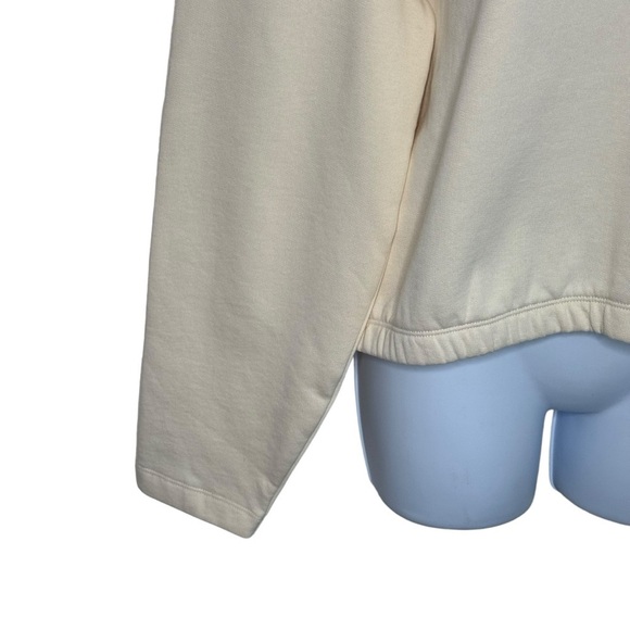 Timberland Woman’s Core + Funnel Neck Sweatshirt In Beige SZ. L - Picture 6 of 14